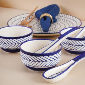 Ivory dinner set on a dining table